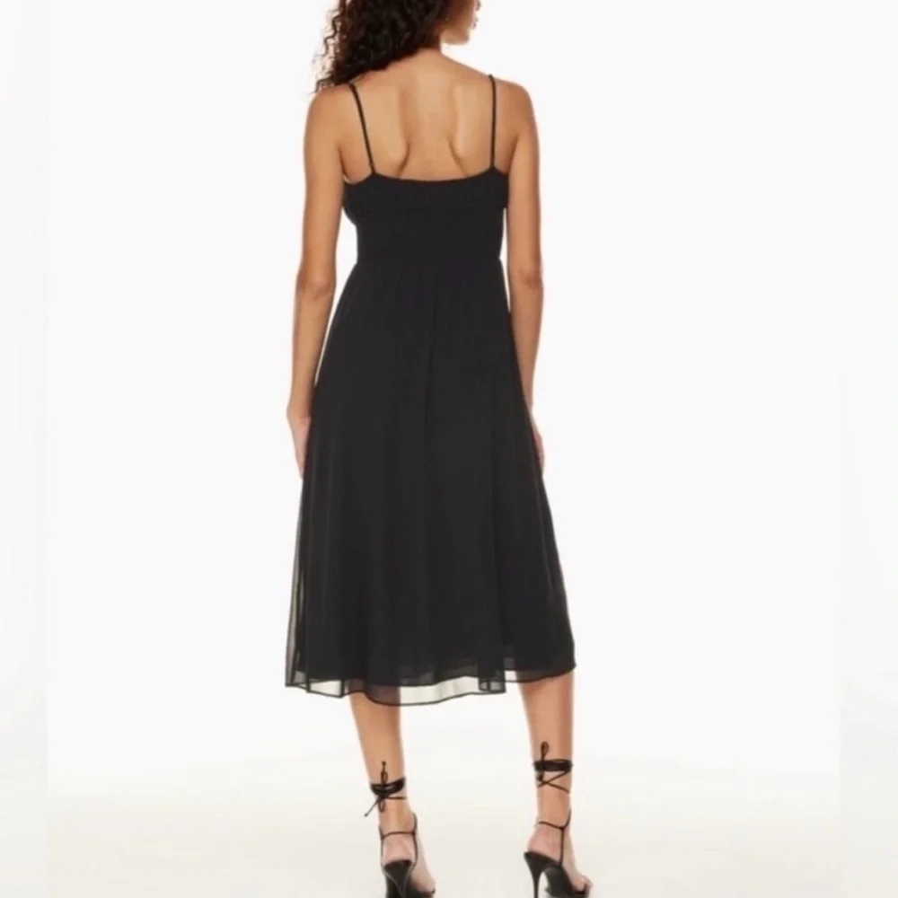 aritzia wilfred black midi dress - Picture 3 of 5